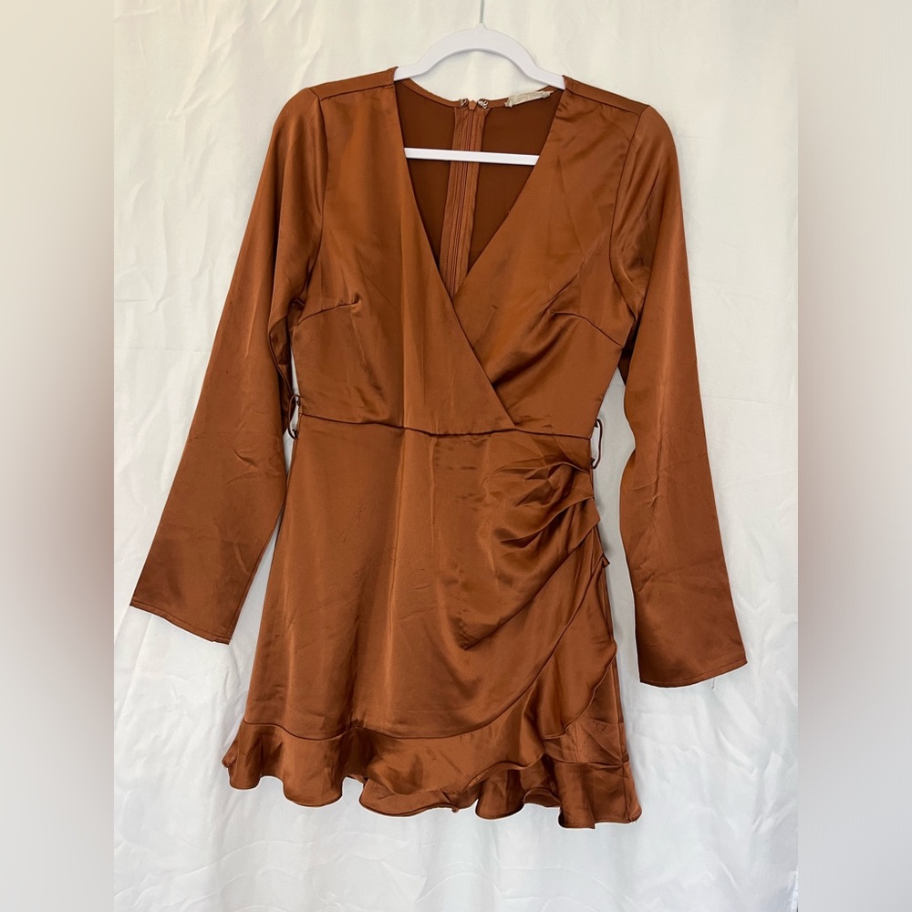 Altar’d State Rust Silk Romper